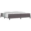 vidaXL Bedframe met matras Grijs 200 x 200 cm Stof