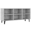 vidaXL Tv-meubel met metalen poten 103,5x30x50 cm betongrijs