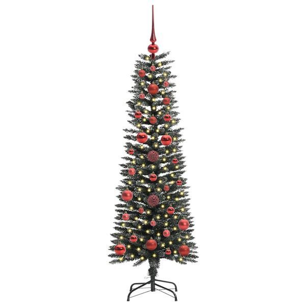 vidaXL Kunstkerstboom met 150 LED Groen 120 cm PVC en Plastic en Staal