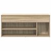 vidaXL Schoenenbank 102x30,5x45 cm bewerkt hout sonoma eikenkleurig