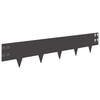 vidaXL Gazonrand 30 st 100 x 20 cm Staal Zwart