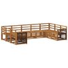 vidaXL Hoekbank Set 7 pcs Naturel Massief Acaciahout