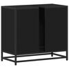 vidaXL Wastafelkast 65x33x60 cm bewerkt hout zwart