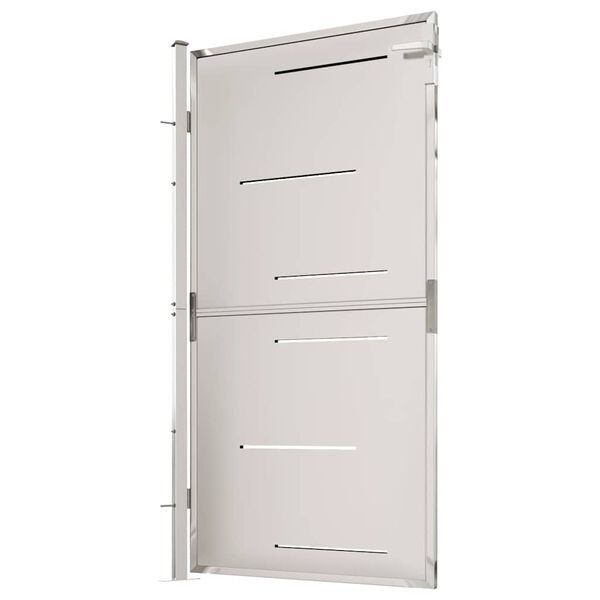vidaXL Tuinpoort 100x175 cm roestvrij staal