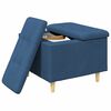 vidaXL Knopkruk met kussen Blauw 60 x 60 x 45 cm Stof