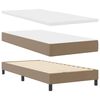 vidaXL Boxspringbed met matras Cappuccino 100 x 200 cm Kunstleer