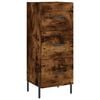 vidaXL Dressoir 34,5x34x90 cm bewerkt hout gerookt eiken