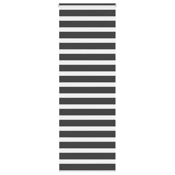 vidaXL Zebra rolgordijn 80x230 cm stofbreedte 75,9 cm zwart