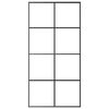 vidaXL Schuifdeur 102,5x205 cm ESG-glas en aluminium zwart
