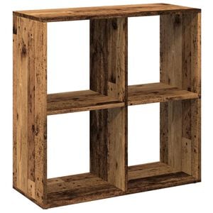 vidaXL Kamerscherm / boekenkast 69,5x29x69,5 cm hout oud houtkleur