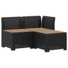 vidaXL 3-zits tuinbank met kussens in rattanlook 3-zits PP Antraciet