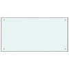 vidaXL Spatschermen keuken 2 st 80x60 cm gehard glas wit