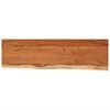 vidaXL Wandschap rechthoekig natuurlijke rand 100x30x3,8 cm acaciahout