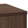 vidaXL Plantenstandaard 33x33x100 cm bewerkt hout bruin eikenkleurig