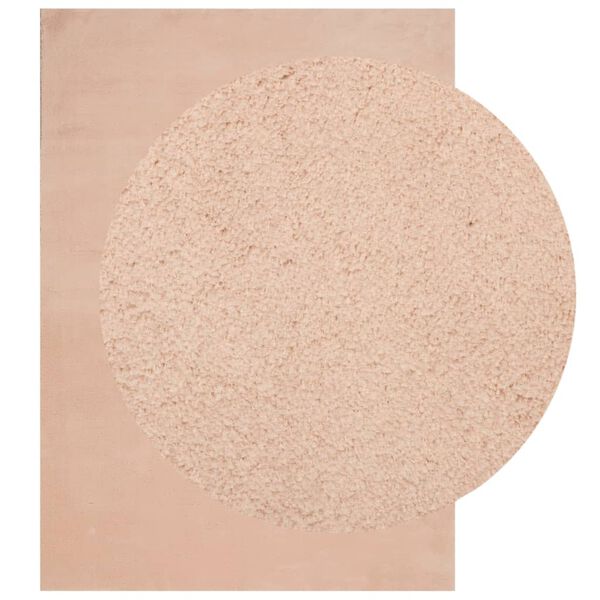 vidaXL Vloerkleed HUARTE laagpolig zacht wasbaar 240x340 cm roze