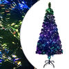 vidaXL Kunstkerstboom met standaard 210 cm glasvezel groen