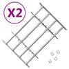 vidaXL Raambeveiligingen verstelbaar 2 st 1000-1500 mm