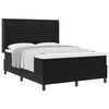 vidaXL Boxspringbed met hoofdeinde Zwart 140 x 200 cm Fluweel