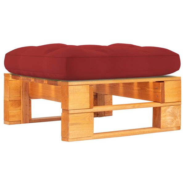 vidaXL Tuinhocker pallet honingbruin geïmpregneerd grenenhout