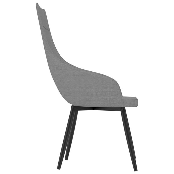 vidaXL Fauteuil stof lichtgrijs