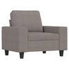 vidaXL 3-delige Loungeset stof taupe