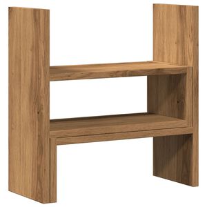 vidaXL Bureau organiser 40x17x41 cm bewerkt hout artisanaal eiken
