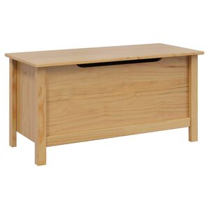 vidaXL Opbergbox HILL Honingbruin 90 x 40 x 45 cm Massief grenenhout