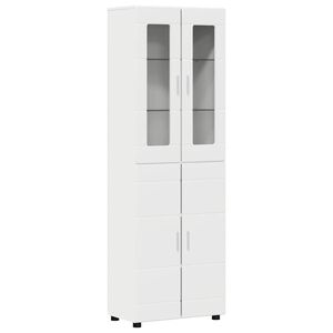 vidaXL Hoge kast FLORIN 60 x 35 x 182 cm Wit Bewerkt hout