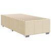 vidaXL Boxspring met matras stof cr&egrave;mekleurig 80x200 cm