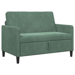 vidaXL Bank met opslag Zeegroen 122 x 78 x 87 cm Polyester
