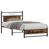 vidaXL Bedframe zonder matras hout gerookt eikenkleurig 100x200 cm