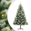 vidaXL Kunstmatige Scharnierende Kerstboom met Bedekte Sneeuw Warmwit