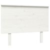vidaXL Hoofdbord 104x6x82,5 cm massief grenenhout wit
