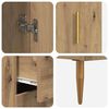 vidaXL Hoge kast met lade 2 pcs Artisan Eiken Bewerkt hout