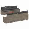 vidaXL Tuinbankenset 9 st Grijs poly rattan