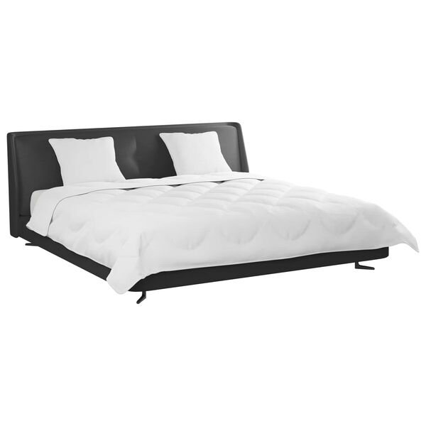 vidaXL Dekbed met kussen 3 pcs Wit Microfibre