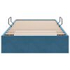 vidaXL Opslag bed met opslag Donkerblauw 100 x 200 cm Fluweel