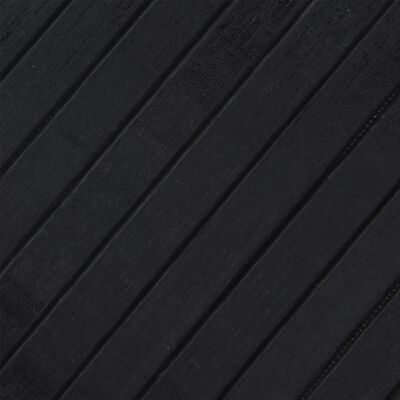 vidaXL Vloerkleed rechthoekig 70x200 cm bamboe zwart