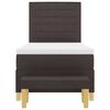vidaXL Boxspring bed met matras Donkerbruin 90 x 190 cm Stof