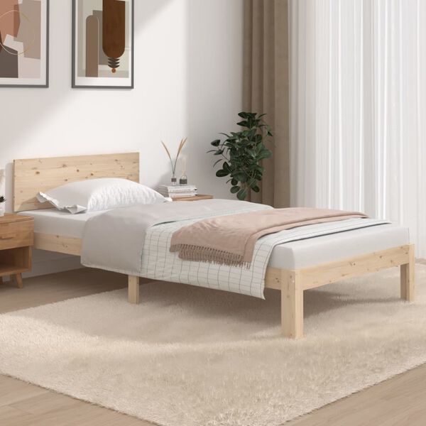 vidaXL Bedframe massief grenenhout 100x200 cm