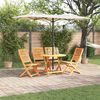 vidaXL Tuin Eetset 5 pcs Bruin Massief acaciahout