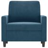 vidaXL Fauteuil 60 cm fluweel blauw