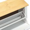 vidaXL Schoenenkast Corona Wit 99 x 32 x 49 cm Massief grenenhout