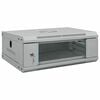vidaXL Netwerk kabinet met opslag Grijs 53 x 35 x 21 cm Staal