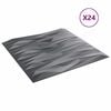 vidaXL Wandpanelen 24 pcs Stone Grey 50 x 50 cm XPS Schuim