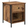 vidaXL Nachtkastje Oudhout 40 x 42 x 50 cm Bewerkt hout