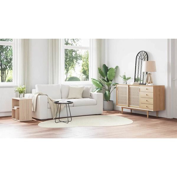 vidaXL Vloerkleden HUARTE Cr&egrave;me 160 x 230 cm Polyester