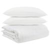 vidaXL Dekbed Set met kussen 3 pcs Wit Donsveertjes