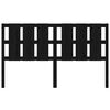 vidaXL Hoofdbord 165,5x4x100 cm massief grenenhout zwart