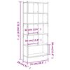 vidaXL Boekenkast 72x28x172 cm bewerkt hout grijs sonoma eikenkleurig